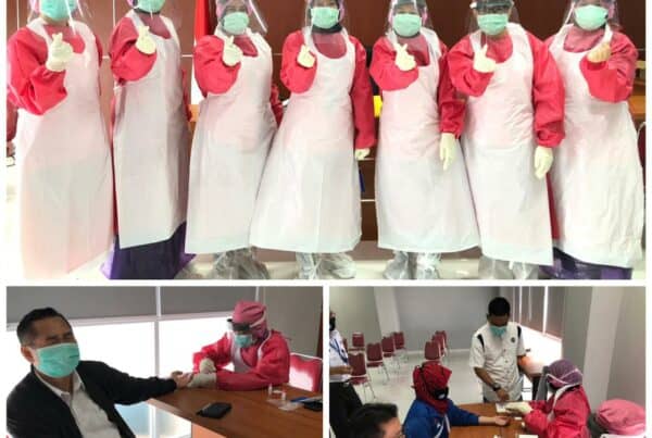 Pelaksanaan rapid test kedua COVID-19 kepada pegawai BNN Provinsi DKI Jakarta
