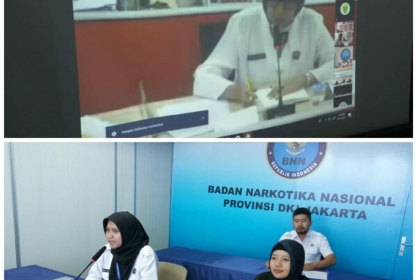 Video Conference Deputi Rehabilitasi BNN RI dengan Para Kabid Rehabilitasi BNNP Zona 3 Wilayah Barat