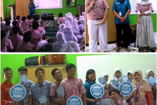 Informasi dan Edukasi P4GN Melalui Sosialisasi Bahaya Narkoba bagi Pelajar SMP Negeri 156 Jakarta