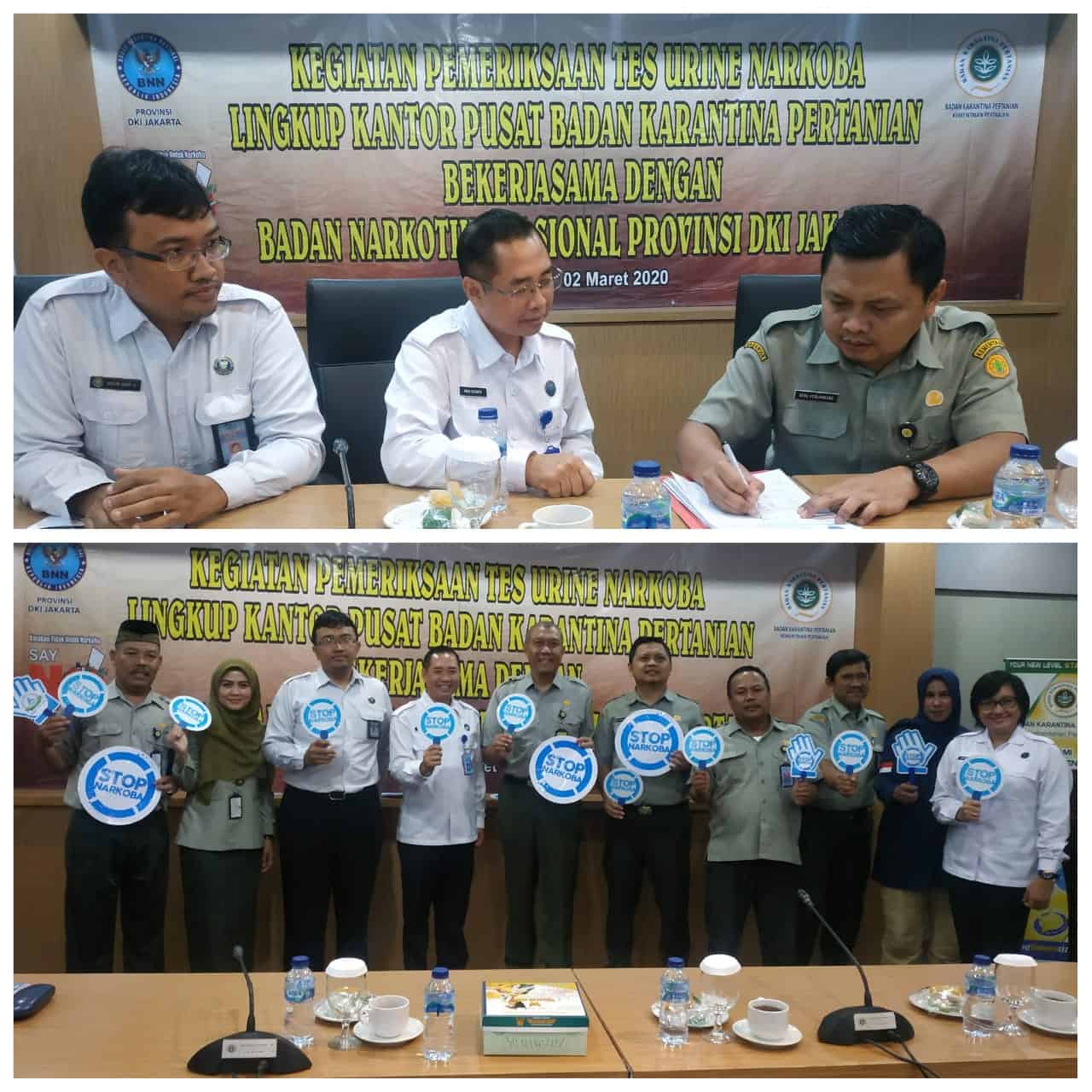 Sosialisasi P4GN dan Pemeriksaan Urine bagi ASN Kantor Pusat Badan Karantina Pertanian Kementerian Pertanian Sosialisasi P4GN dan Pemeriksaan Urine bagi ASN Kantor Pusat Badan Karantina Pertanian Kementerian Pertanian