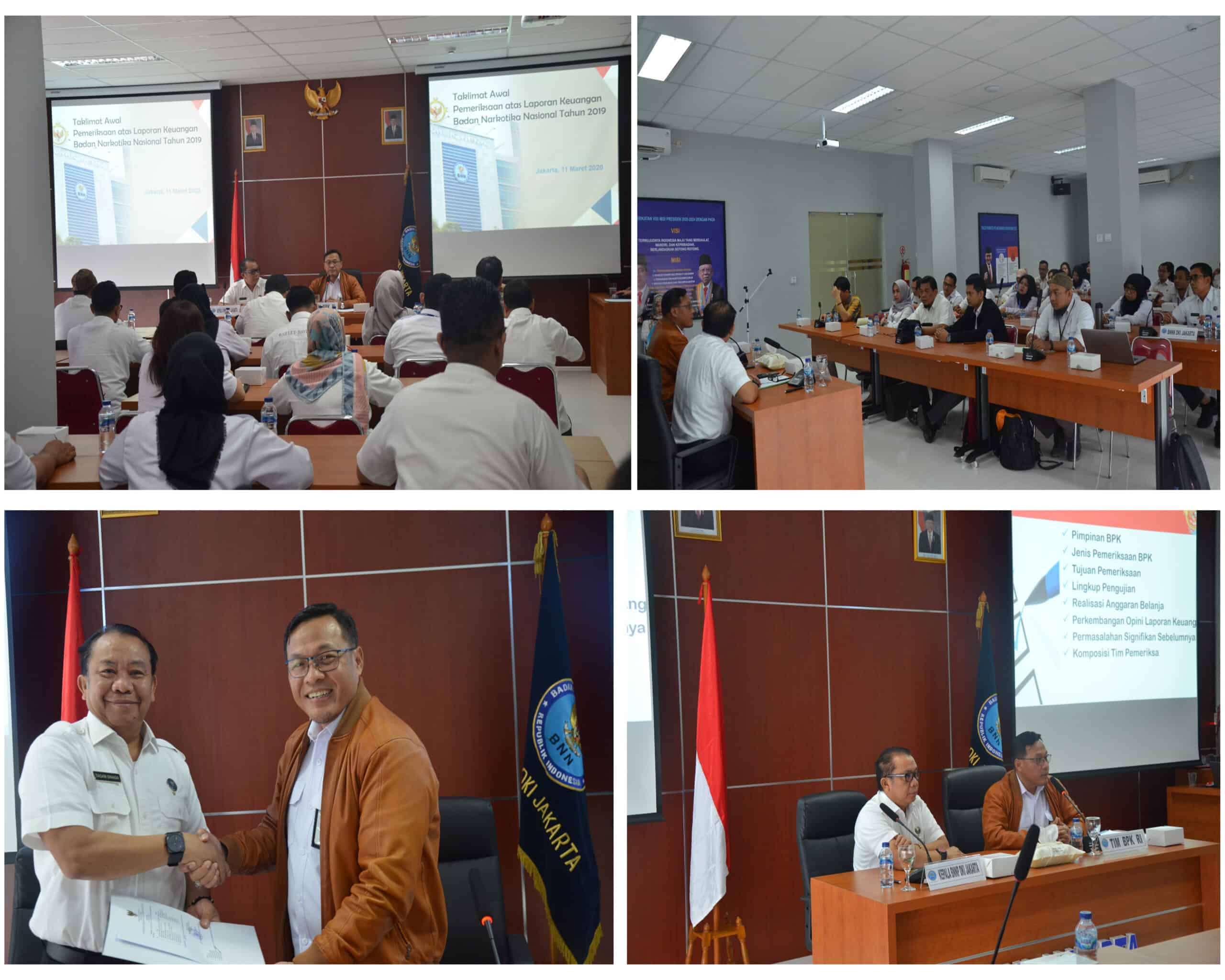 Taklimat Awal BPK RI di Badan Narkotika Nasional Provinsi DKI Jakarta Taklimat Awal BPK RI di Badan Narkotika Nasional Provinsi DKI Jakarta