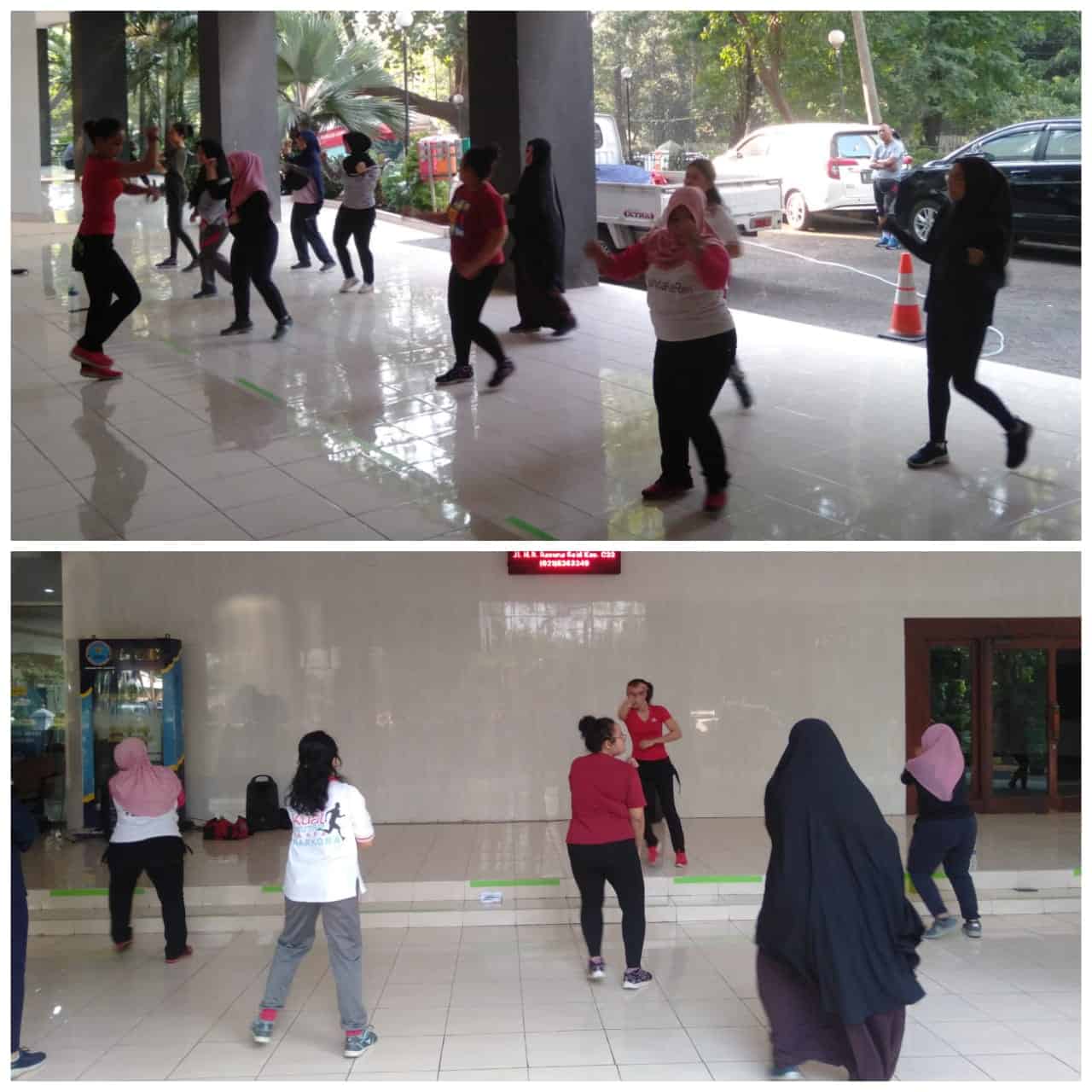 Senam Pagi Bersama Pegawai BNNP DKI Jakarta