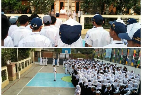 Kabid P2M Menjadi Inspektur Upacara Bendera di SMP & SMK Perwira