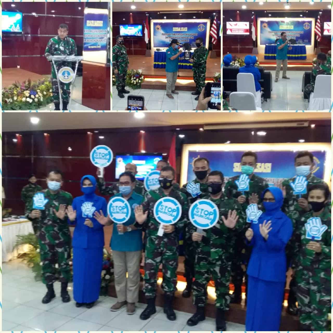 Informasi dan Edukasi P4GN di lingkungan Lantamal III Jakarta.