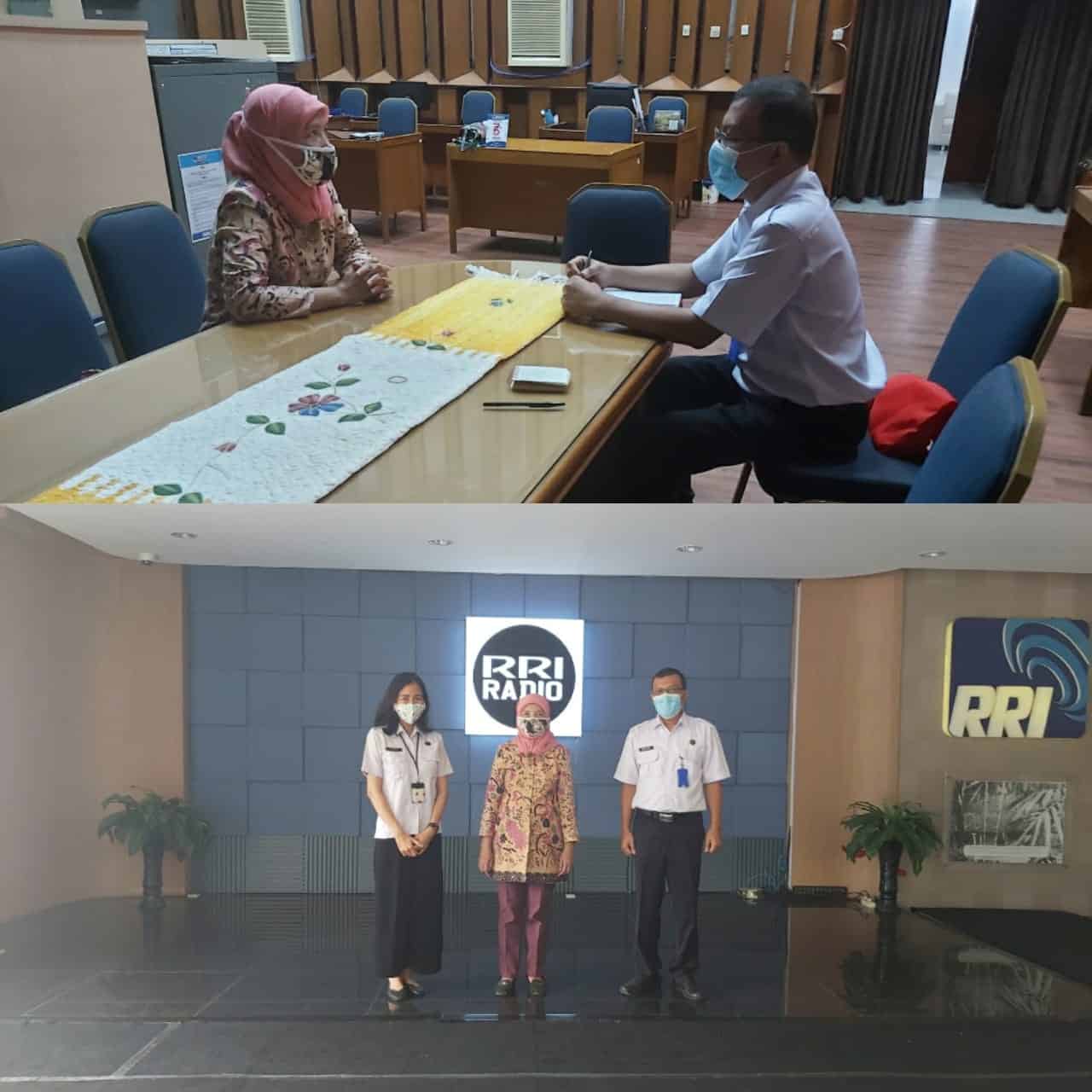 Koordinasi dalam rangka rencana Diseminasi Informasi melalui placement radio di RRI Koordinasi dalam rangka rencana Diseminasi Informasi melalui placement radio di RRI