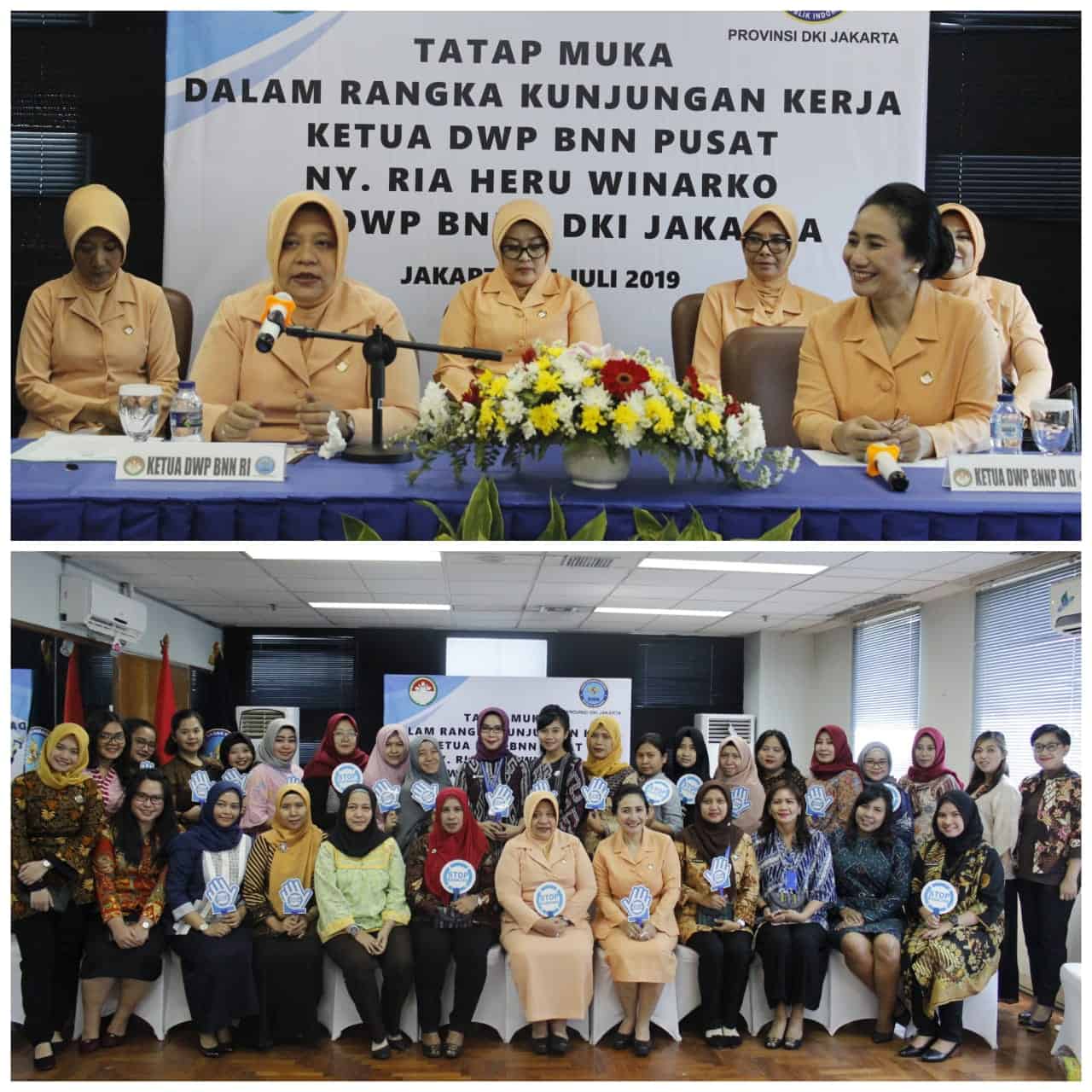 Tatap Muka Dalam Rangka Kunjungan Kerja Ketua DWP BNN Pusat Ny. Ria Heru Winarko ke DWP BNNP DKI Jakarta Tatap Muka Dalam Rangka Kunjungan Kerja Ketua DWP BNN Pusat Ny. Ria Heru Winarko ke DWP BNNP DKI Jakarta