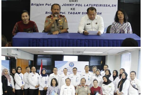 Pisah Sambut Kepala BNNP DKI Jakarta Dari Brigjen Pol Drs Johny Pol Latupeirissa, SH Ke Brigjen Pol. Tagam Sinaga, SH
