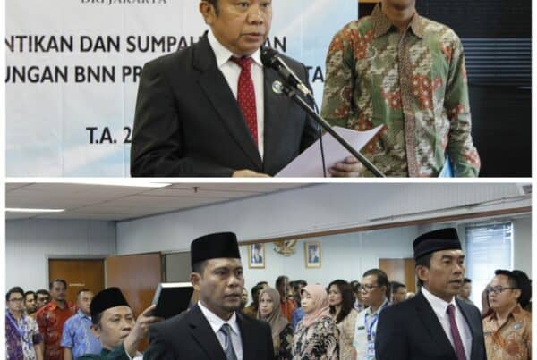 Pelantikan dan Sumpah Jabatan di Lingkungan BNN Provinsi DKI Jakarta