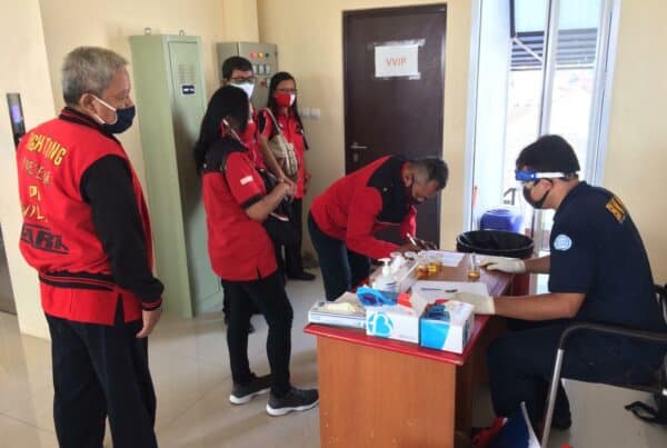 Kegiatan Pemeriksaan Tes Urine Anggota PDIP DKI Jakarta.
