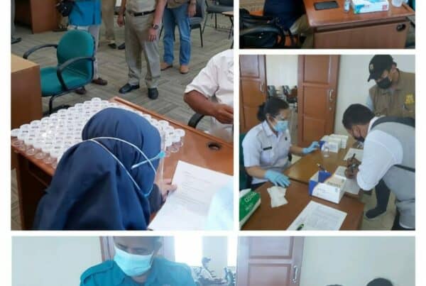 Pemeriksaan Narkotika melalui Tes Urine bagi Calon Anggota FKDM (Forum Kewaspadaan Dini Masyarakat) Kelurahan dan Kecamatan di wilayah Jakarta Barat
