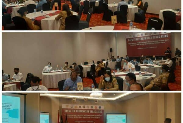Rapat TIMPORA (Pengawasan Keimigrasian di Masa Tatanan Normal Baru Terhadap WNA di Kota Administrasi Jakarta Pusat).
