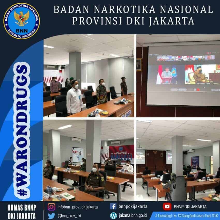 Peringatan Hari Anti Narkotika Internasional (HANI) 2021 secara Virtual Peringatan Hari Anti Narkotika Internasional (HANI) 2021