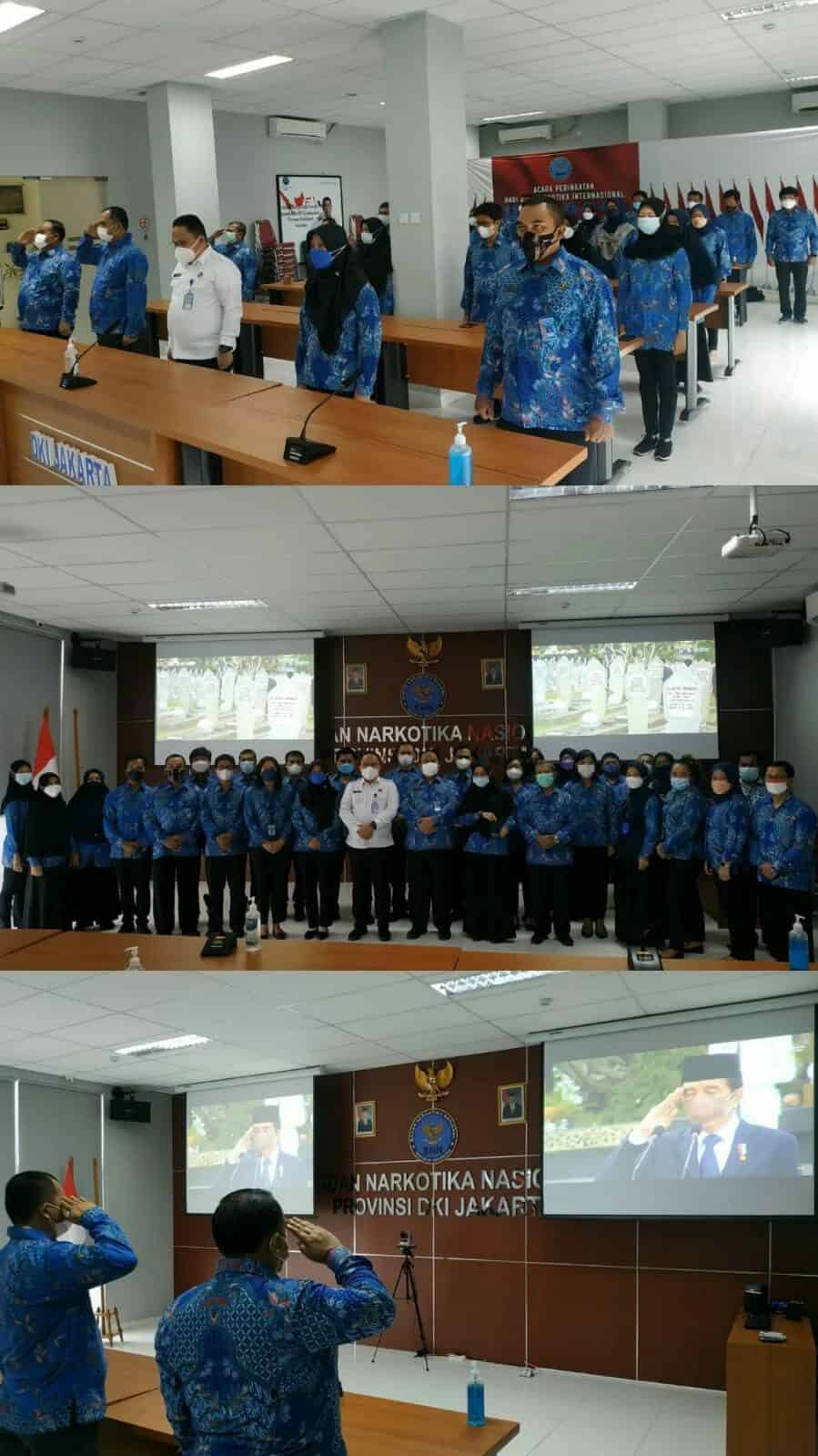 Upacara Peringatan Hari Pahlawan 10 November 2021 secara virtual di lingkungan BNNP DKI . WhatsApp Image 2021 11 10 at 10.47.49