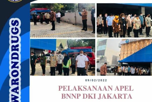 Pelaksanaan Apel Pagi di lingkungan BNN Provinsi DKI Jakarta