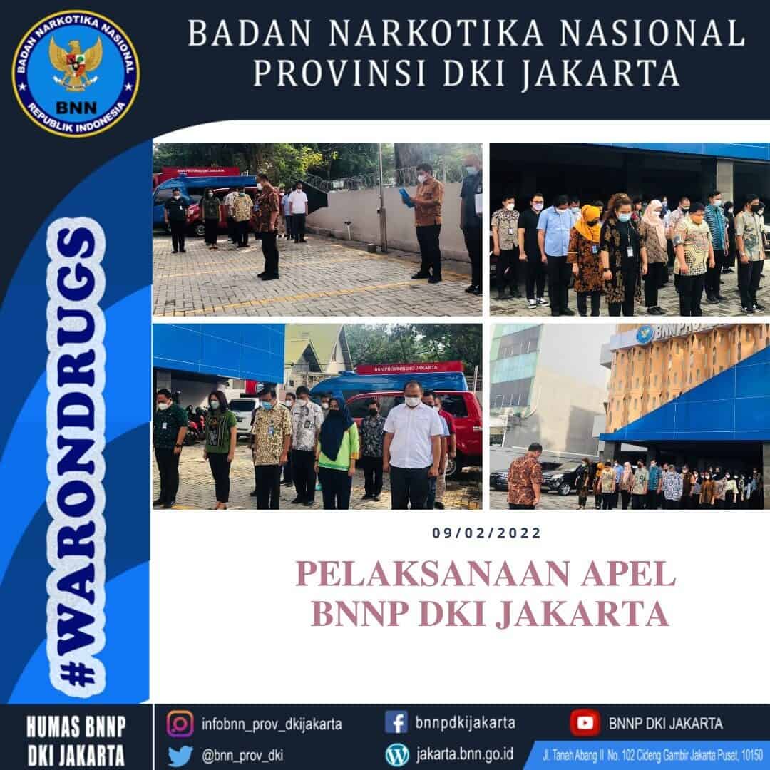 Pelaksanaan Apel Pagi di lingkungan BNN Provinsi DKI Jakarta Pelaksanaan Apel Pagi di lingkungan BNN Provinsi DKI Jakarta