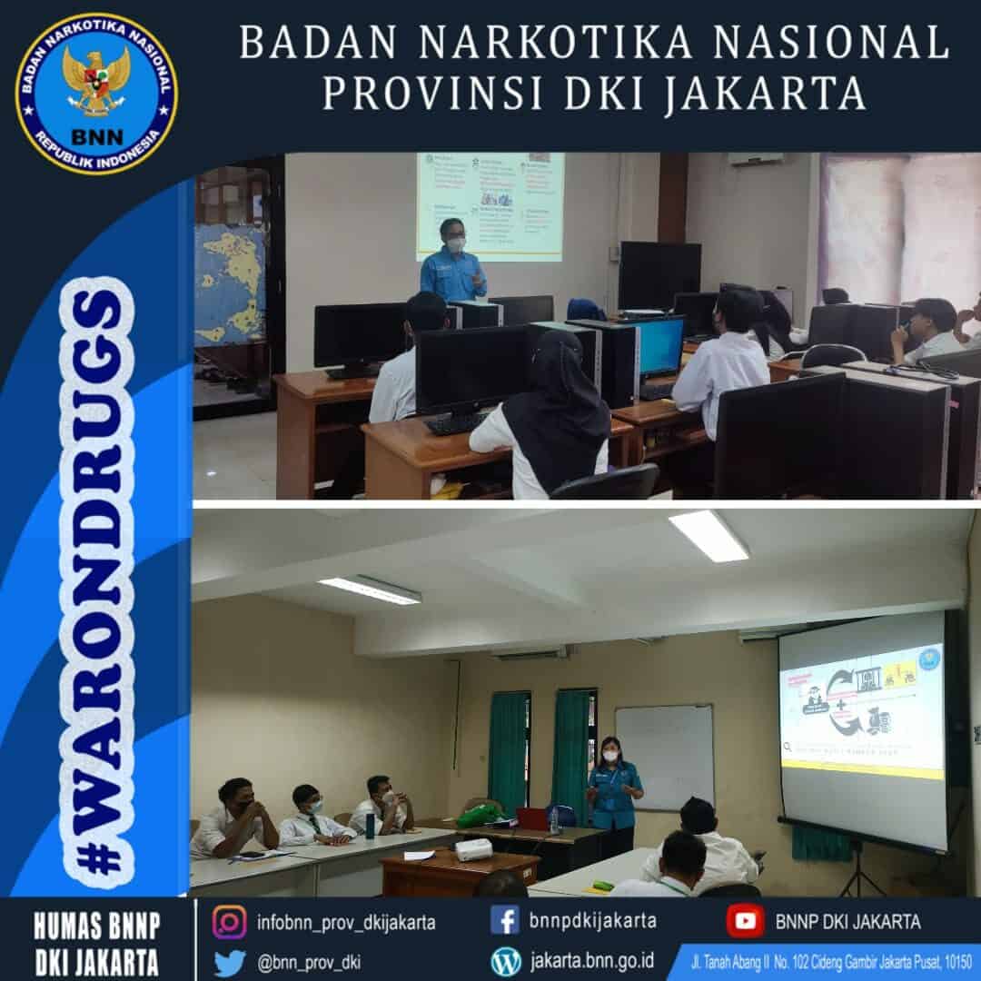Sosialisasi Bahaya Narkoba pada kegiatan Pelatihan Berbasis Kompetensi Angkatan I TA.2022 di Pusat Pelatihan Kerja Pengembangan Industri Dinas Tenaga Kerja, Transmigrasi dan Energi Provinsi DKI Jakarta Sosialisasi Bahaya Narkoba pada kegiatan Pelatihan Berbasis Kompetensi Angkatan I TA.2022 di Pusat Pelatihan Kerja Pengembangan Industri Dinas Tenaga Kerja, Transmigrasi dan Energi Provinsi DKI Jakarta