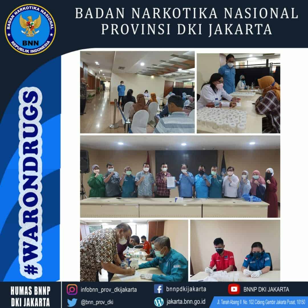 Sosialisasi P4GN dan Pemeriksaan Narkotika Melalui Tes Urine Bagi Pegawai Kementerian Pendidikan, Kebudayaan, Riset dan Teknologi