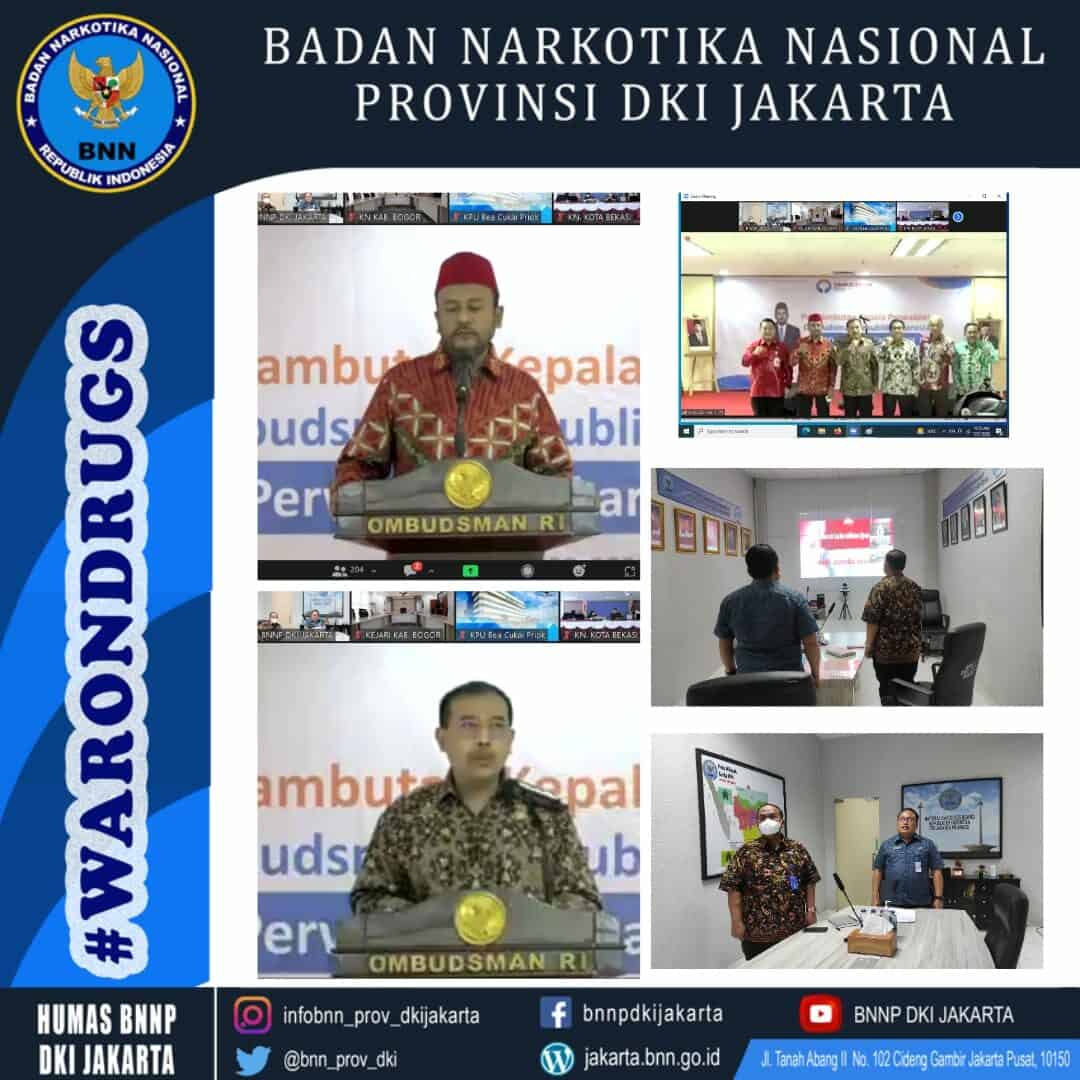 Penyambutan Kepala Perwakilan Ombudsman Republik Indonesia Perwakilan Jakarta Raya (melalui Aplikasi Zoom)