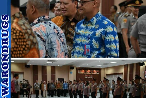 Upacara Laporan Kenaikan Pangkat Anggota Polri Penugasan di Lingkungan Badan Narkotika Nasional
