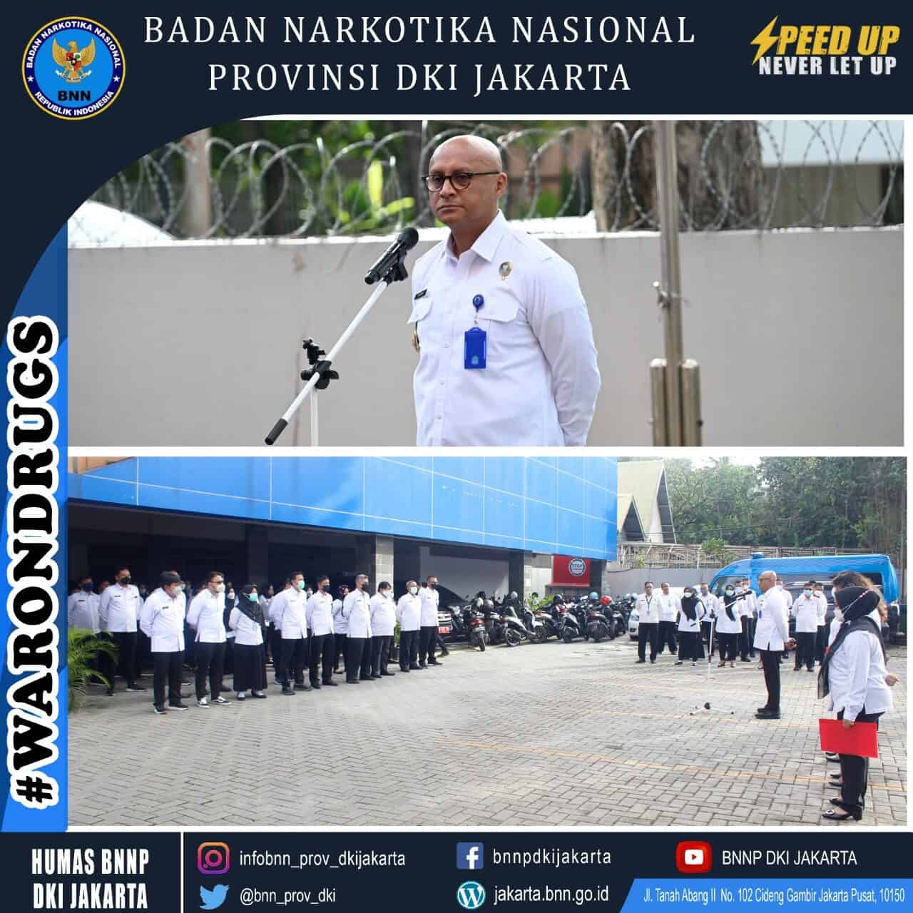 Apel Pagi & Kegiatan Pemeriksaan Urine bagi Personil di Lingkungan BNN Provinsi DKI Jakarta Apel Pagi & Kegiatan Pemeriksaan Urine Terhadap Personil di Lingkungan BNN Provinsi DKI Jakarta