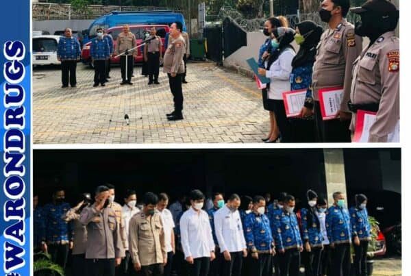 Pelaksanaan Apel Pagi di Lingkungan BNN Provinsi DKI Jakarta