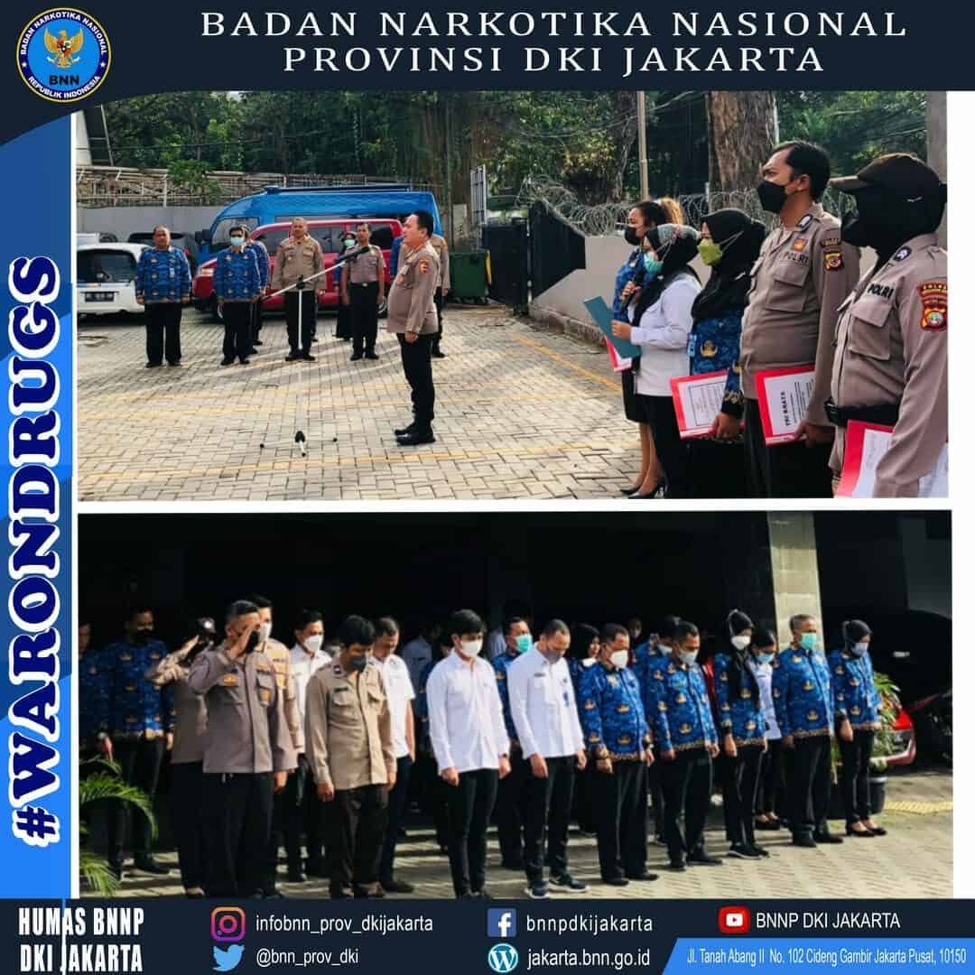 Pelaksanaan Apel Pagi di Lingkungan BNN Provinsi DKI Jakarta