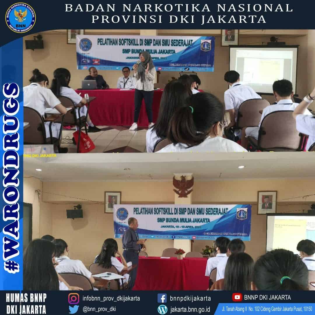 Pelatihan Soft Skill di SMP Bunda Mulia Jakarta oleh BNN Provinsi DKI Jakarta