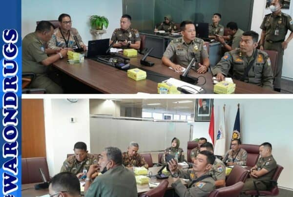 Rapat Koordinasi Pelaksanaan Instruksi Kasat Pol PP DKI Jakarta Tentang Pendataan Kawasan Narkoba 2023 di Wilayah DKI Jakarta