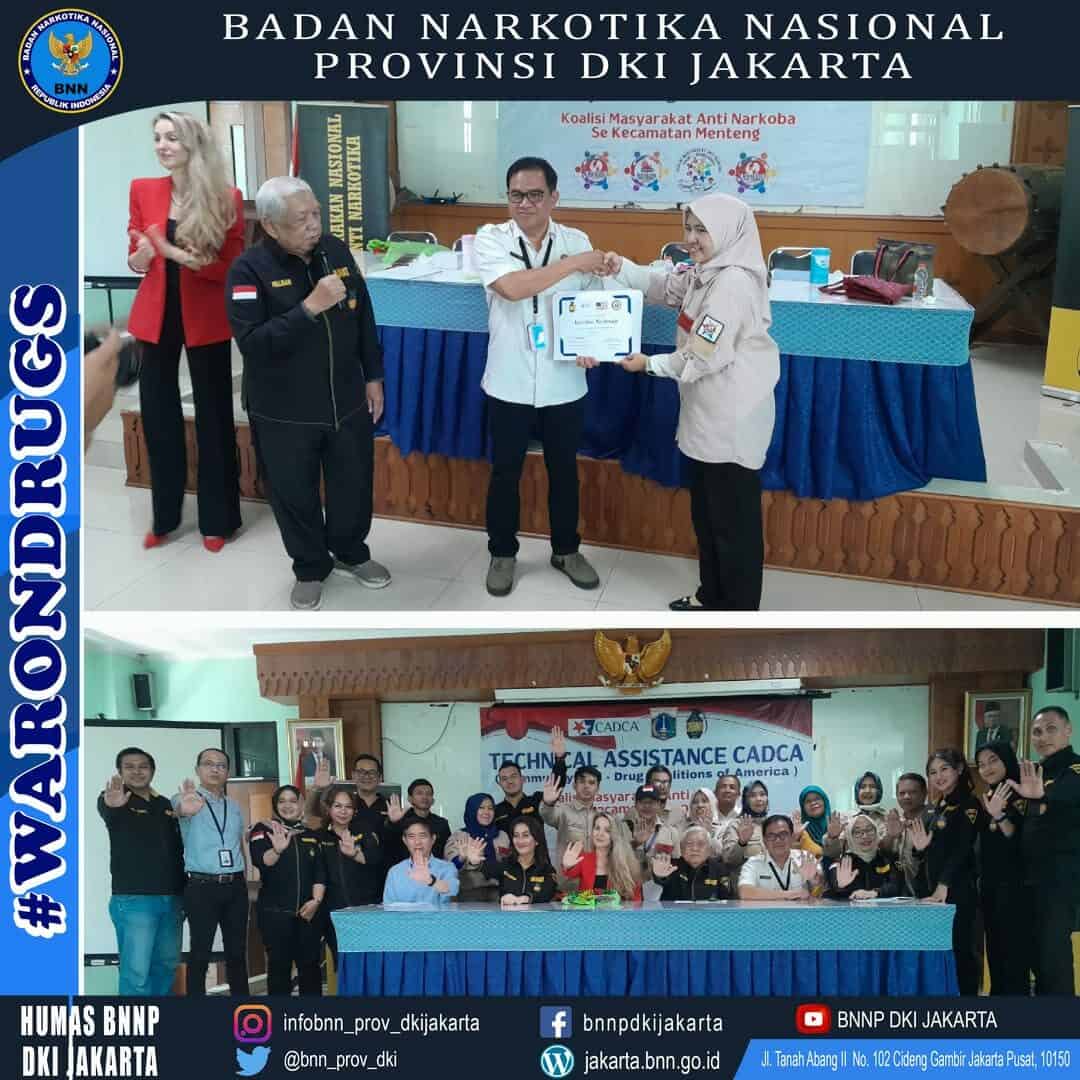 Kegiatan Pelatihan dari CADCA untuk masyarakat anti Narkoba Se Kecamatan Menteng