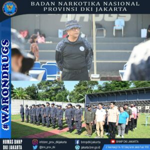 BNNP DKI Jakarta melaksanakan Giat Menembak di Lapangan Tembak BNN Lido-Bogor Jawa Barat