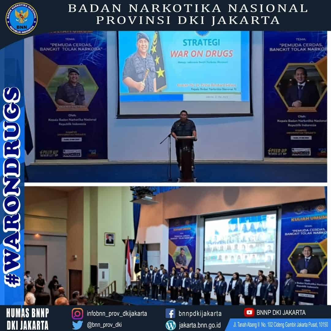 Kuliah Umum Pemuda Cerdas, Bangkit Tolak Narkoba oleh Kepala BNN RI Kuliah Umum Pemuda Cerdas, Bangkit Tolak Narkoba oleh Kepala BNN RI