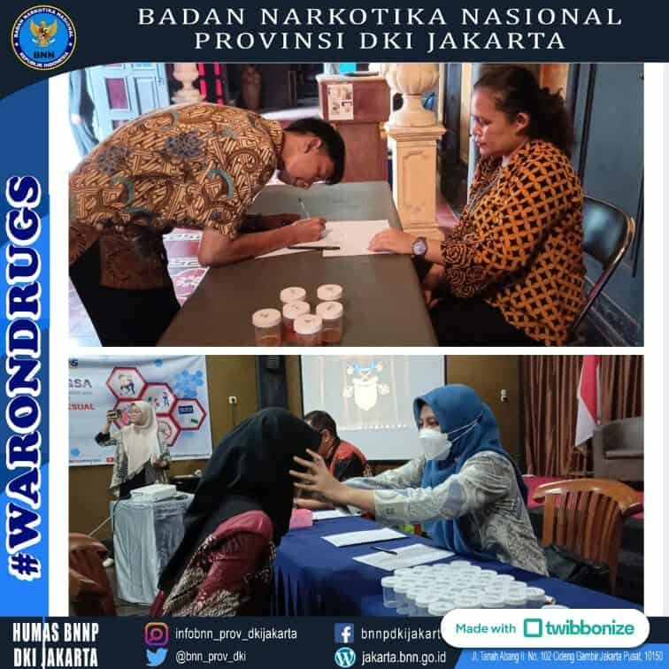 Sosialisasi P4GN dan Pemeriksaan Narkotika melalui Tes Urine