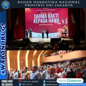 Kepala BNN Provinsi DKI Jakarta hadiri kegiatan Pentas Seni Darma Bakti Kepada Hawa
