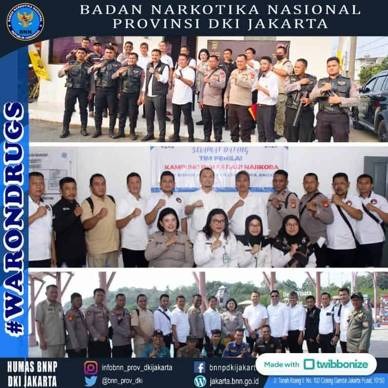Penilaian Lomba Kampung Tangguh Bebas dari Narkoba Polres Jajaran Polda Metro Jaya