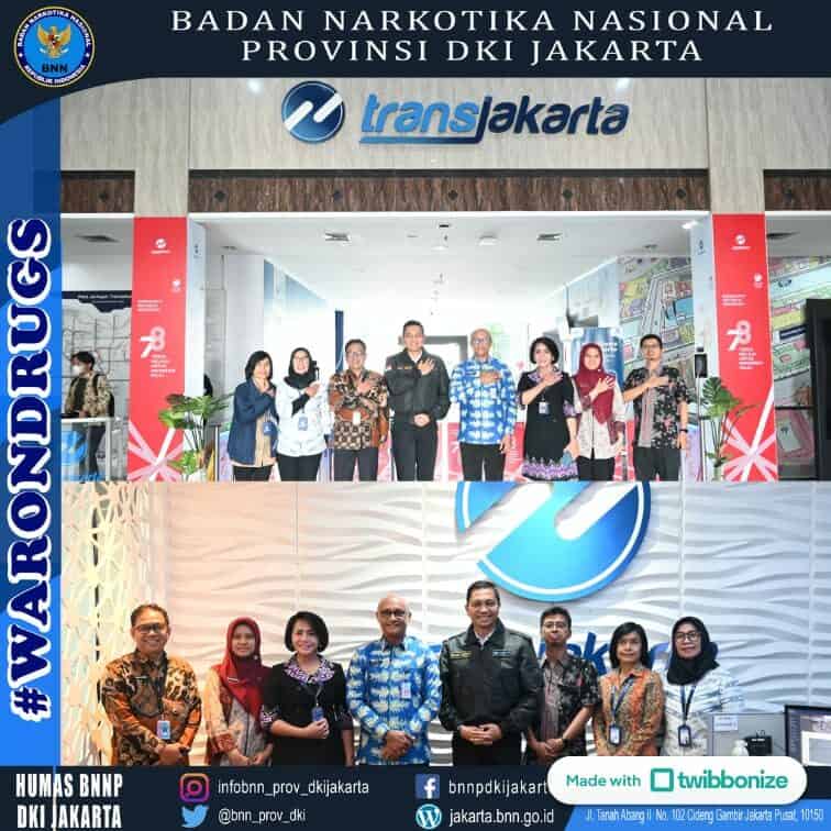 Kepala BNNP DKI Jakarta Koordinasi dengan Manajemen PT. Transjakarta