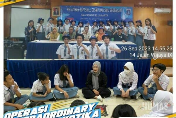 Pelatihan Softskill SMA Negeri 82 Jakarta (Hari ke-2) Dalam Rangka Kegiatan Extraordinary