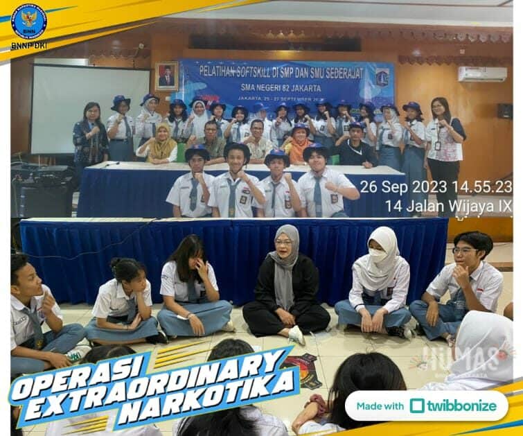 Pelatihan Softskill SMA Negeri 82 Jakarta (Hari ke-2) Dalam Rangka Kegiatan Extraordinary Pelatihan Softskill SMA Negeri 82 Jakarta (Hari ke-2) Dalam Rangka Kegiatan Extraordinary
