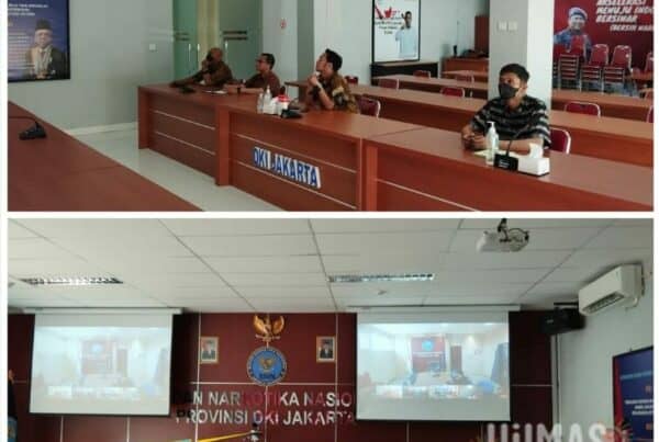 Satgas Manajemen Media BNNP DKI Jakarta Mengikuti Rapat Virtual Bersama Kepala Humpro BNN RI Terkait Kegiatan