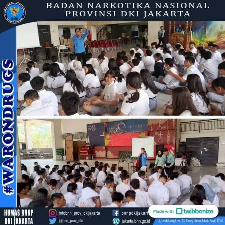 Sosialisasi P4GN dan Pemeriksaan Narkotika melalui Tes Urine bagi Siswa Kelas 10 SMA Global Mandiri untuk penanganan Extraordinary Crime
