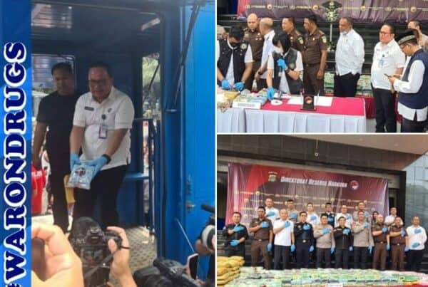 Pemusnahan Barang Bukti Narkotika Hasil Ungkap Kasus Direktorat Reserse Narkoba Polda Metro Jaya