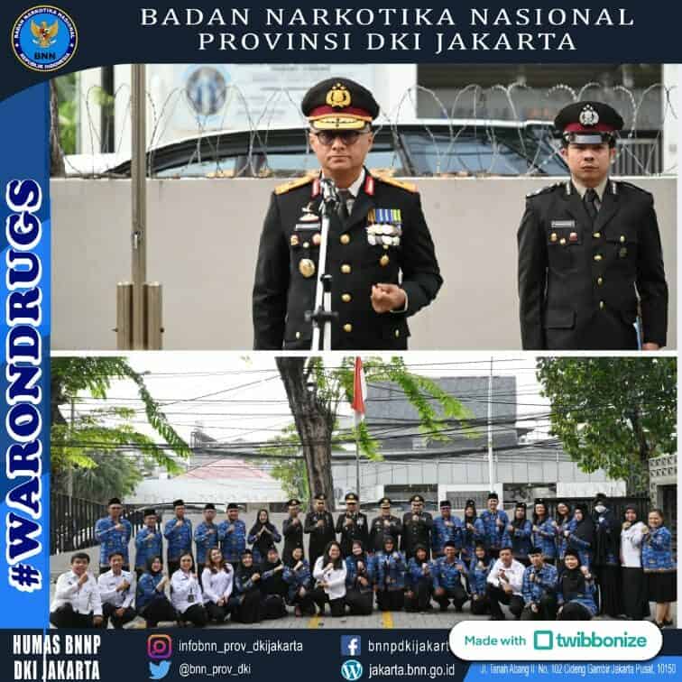 Pelaksanaan Upacara Peringatan Hari Pahlawan Tahun 2023 di Lingkungan BNN Provinsi DKI Jakarta Pelaksanaan Upacara Peringatan Hari Pahlawan Tahun 2023 di Lingkungan BNN Provinsi DKI Jakarta