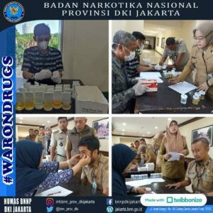 Pemeriksaan Narkotika melalui Tes Urine bagi Camat dan Lurah di Wilayah Kota Administrasi Jakarta Pusat untuk penanggulangan Extraordinary Crime Pemeriksaan Narkotika melalui Tes Urine bagi Camat dan Lurah di Wilayah Kota Administrasi Jakarta Pusat untuk penanggulangan Extraordinary Crime