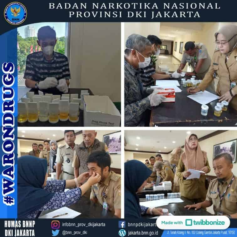 Pemeriksaan Narkotika melalui Tes Urine bagi Camat dan Lurah di Wilayah Kota Administrasi Jakarta Pusat untuk penanggulangan Extraordinary Crime Pemeriksaan Narkotika melalui Tes Urine bagi Camat dan Lurah di Wilayah Kota Administrasi Jakarta Pusat untuk penanggulangan Extraordinary Crime