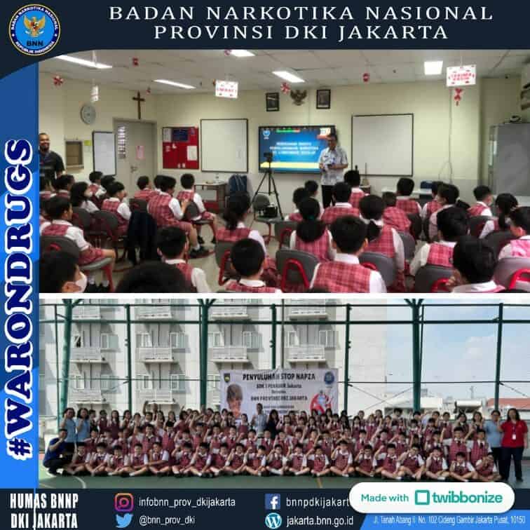 Sosialisasi P4GN secara Hybrid di SDK 1 Penabur Jakarta dalam rangka Kegiatan Extraordinary Sosialisasi P4GN secara Hybrid di SDK 1 Penabur Jakarta dalam rangka Kegiatan Extraordinary