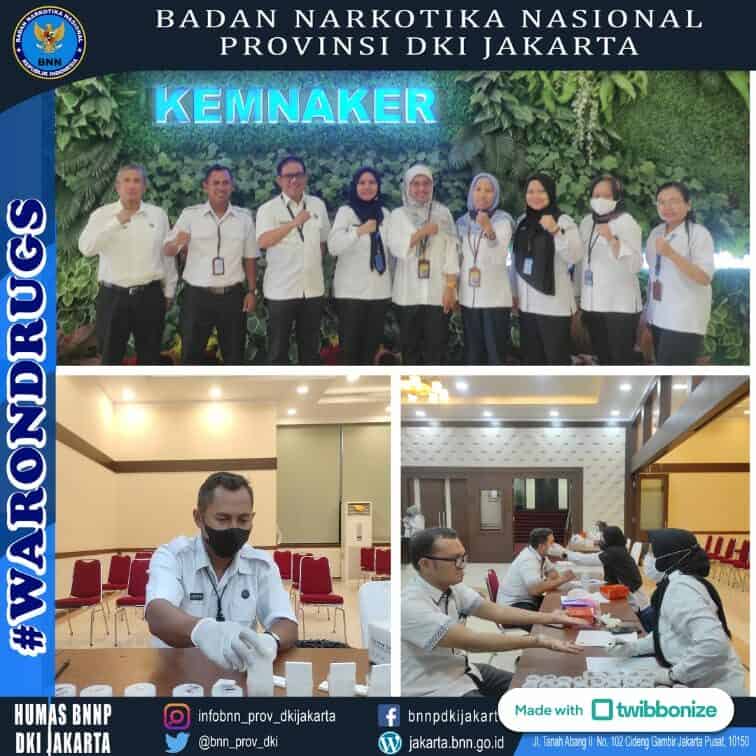 Pemeriksaan Narkotika melalui Tes Urine bagi pegawai di lingkungan Ditjen PHI dan Jamsos Kemenaker RI untuk penanggulangan Extraordinary Crime. Pemeriksaan Narkotika melalui Tes Urine bagi pegawai di lingkungan Ditjen PHI dan Jamsos Kemenaker RI untuk penanggulangan Extraordinary Crime.