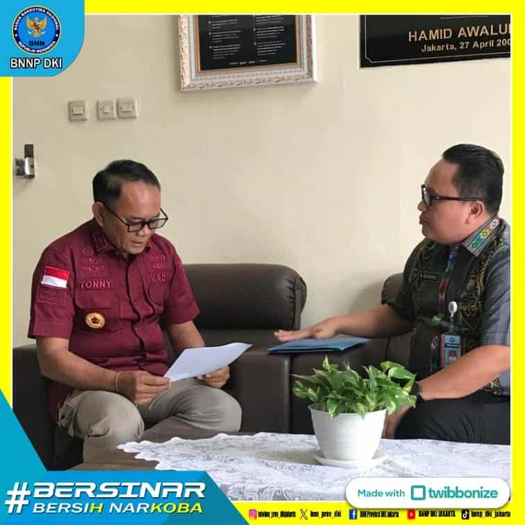 Koordinasi BNNP DKI Jakarta dengan Kepala Kantor Wilayah Hukum dan HAM Dirjen PAS DKI Jakarta Koordinasi BNNP DKI Jakarta dengan Kepala Kantor Wilayah Hukum dan HAM Dirjen PAS DKI Jakarta