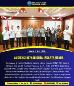 Audiensi Kepala BNNP DKI Jakarta ke Walikota Jakarta Utara Audiensi Kepala BNNP DKI Jakarta ke Walikota Jakarta Utara