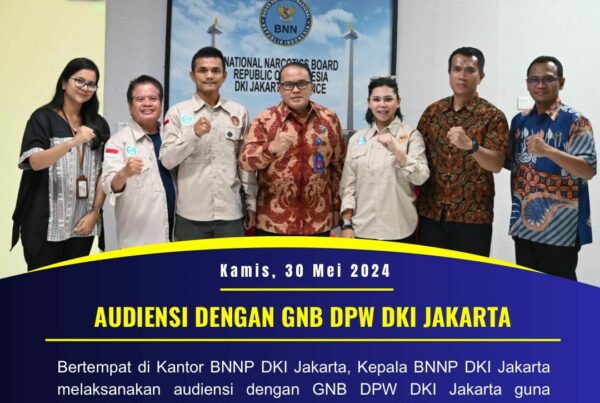 AUDIENSI DARI GAHARU NUSANTARA BERSINAR KEPADA KEPALA BNNP DKI JAKARTA